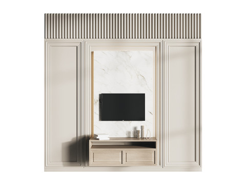 Modern TV Wall 05 3D 모델