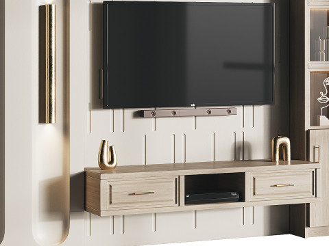 Modern TV Wall 10 3D 모델