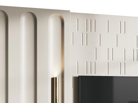 Modern TV Wall 10 3D Model