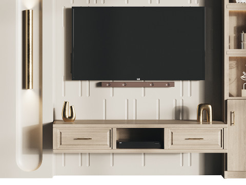 Modern TV Wall 10 3D 모델