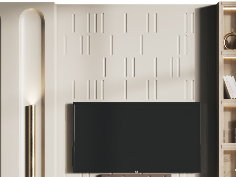 Modern TV Wall 10 3D 모델