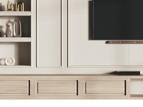 Modern TV Wall 09 3D 모델