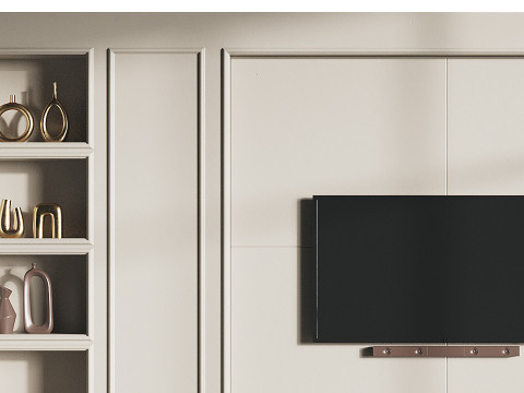 Modern TV Wall 09 3D 모델