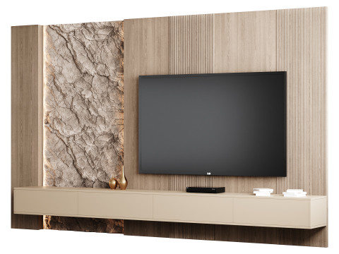 Modern TV Wall 11 3D Modell