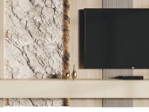Modern TV Wall 11 3D Modell