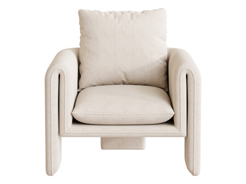 Nordic Olive Armchair 3D Model
