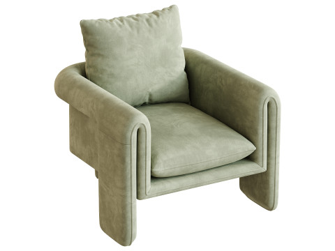 Nordic Olive Armchair 3D Model