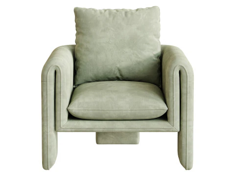 Nordic Olive Armchair 3D Model