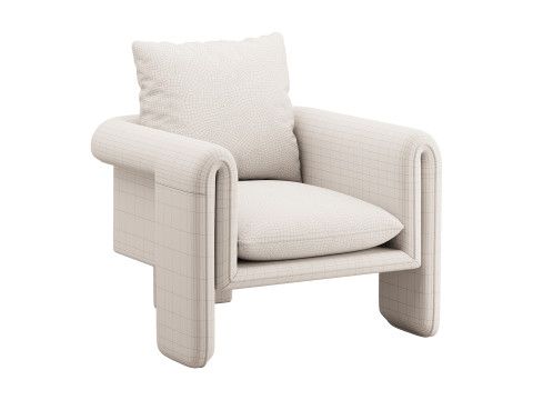 Nordic Olive Armchair 3D Model