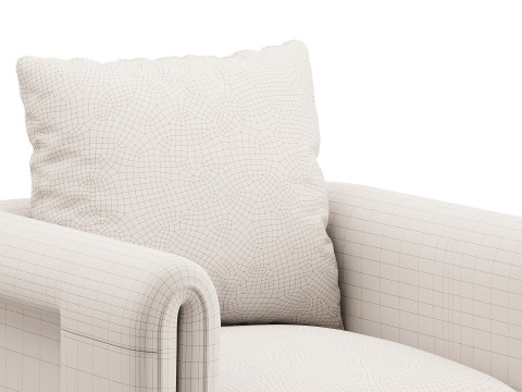 Nordic Olive Armchair 3D Model