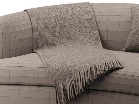 Tor Sofa With Cushion 3D Model