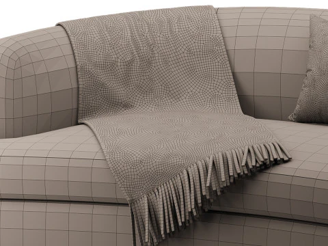 Sof&aacute; Tor com almofada Modelo 3D