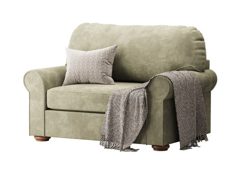 Traditional Twin Sleeper Sofa 3D Model