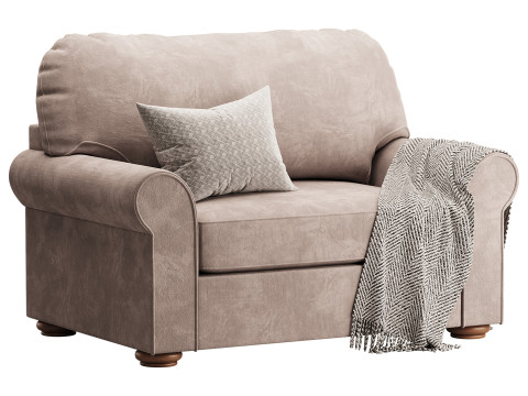 Traditional Twin Sleeper Sofa Modèle 3D
