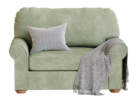 Traditional Twin Sleeper Sofa 3D Model