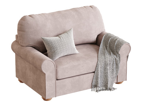 Traditional Twin Sleeper Sofa Modèle 3D