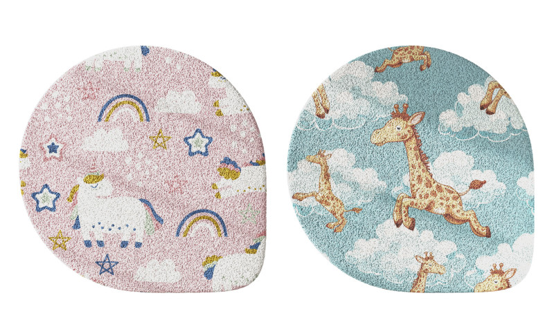 Kids Carpet Set 21 3D Model .c4d .max .obj .3ds .fbx .stl .blend 