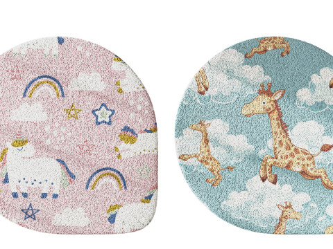 Kids Carpet Set 21 3D Model