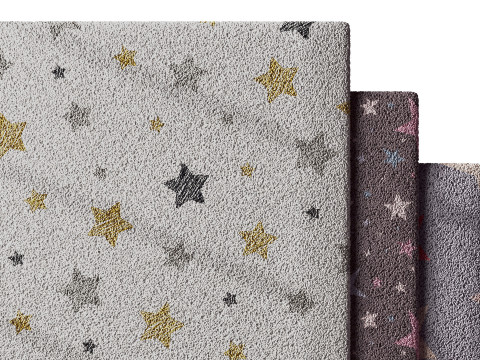 Kids Carpet Set 28 3D Model