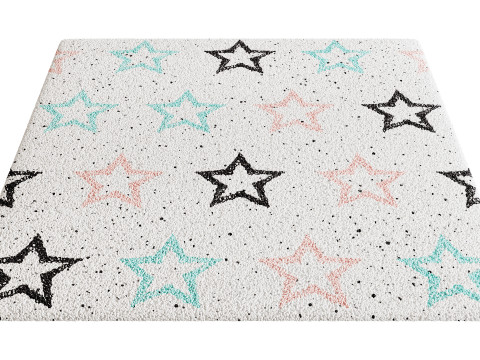 Kids Carpet Set 28 3D Model