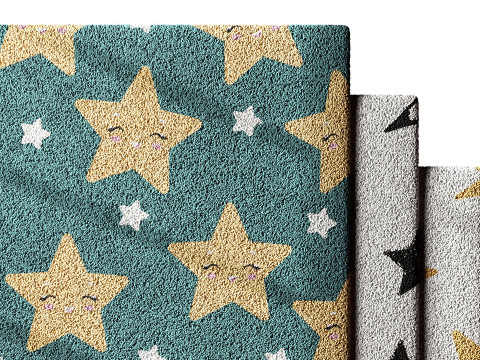 Kids Carpet Set 29 3D Model