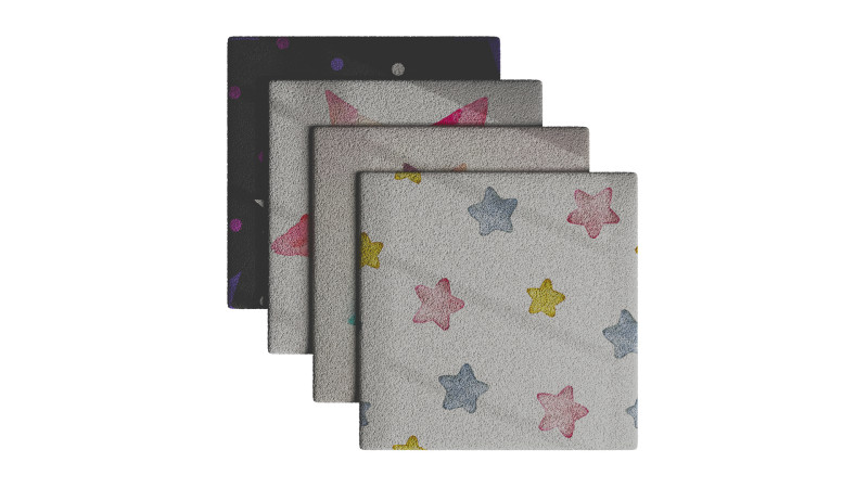 Kids Carpet Set 30 3D Model .c4d .max .obj .3ds .fbx .stl .blend