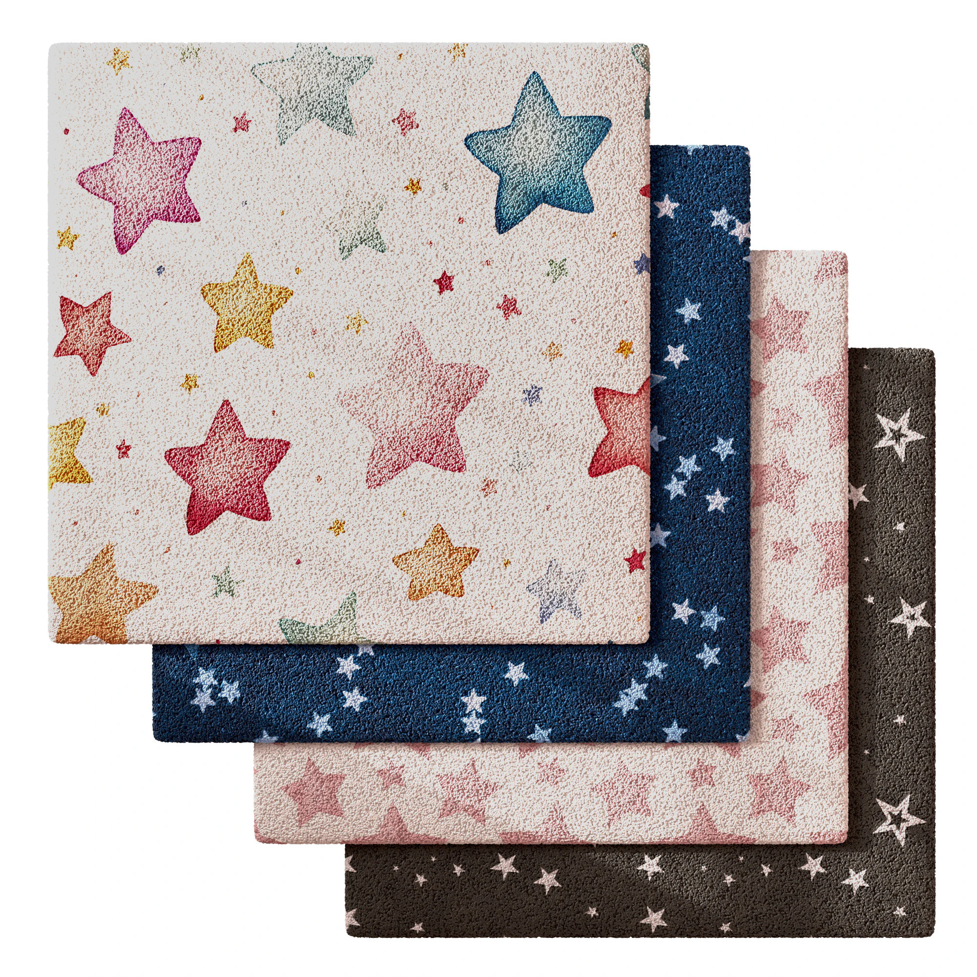 Kids Carpet Set 37 3D Model .c4d .max .obj .3ds .fbx .stl .blend