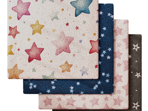 Kids Carpet Set 37 3D Model