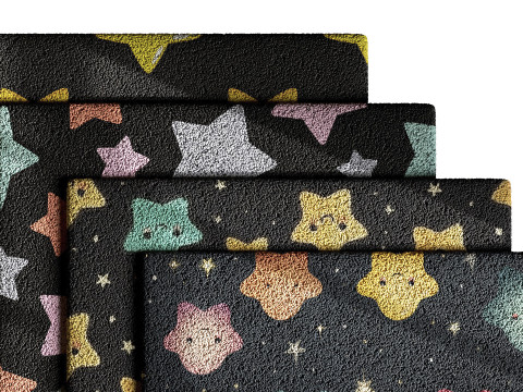 Kids Carpet Set 39 3D Model