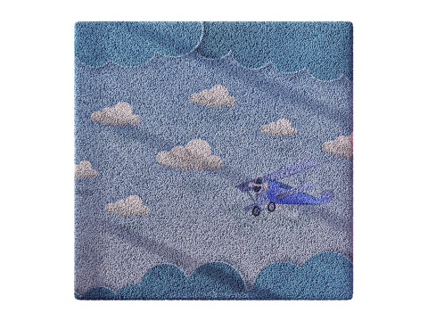 Kids Carpet Set 41 3D Model