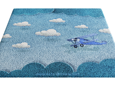 Kids Carpet Set 41 3D Model
