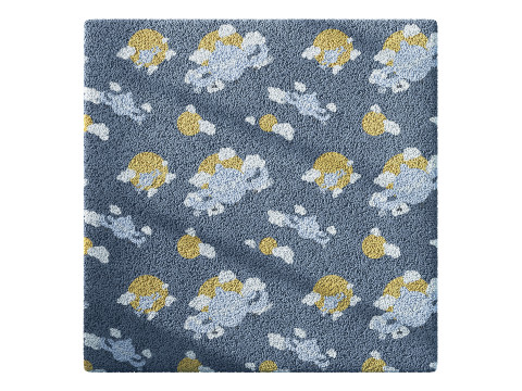 Kids Carpet Set 42 3D Model