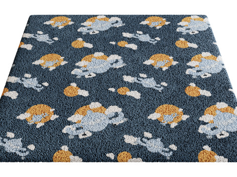 Kids Carpet Set 42 3D Model