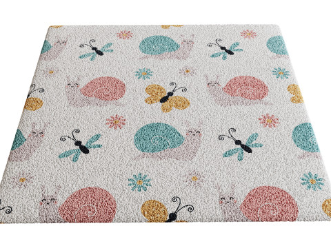 Kids Carpet Set 42 3D Model
