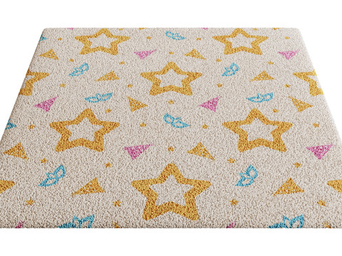 Kids Carpet Set 42 3D Model