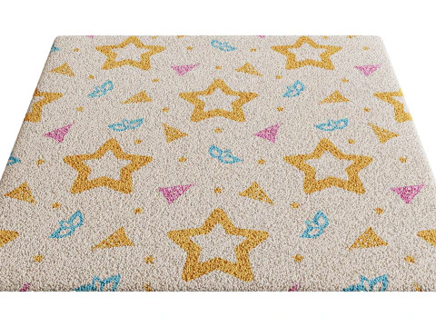 Kids Carpet Set 42 3D Model