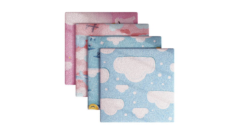 Kids Carpet Set 43 3D Model .c4d .max .obj .3ds .fbx .stl .blend 