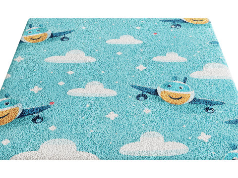 Kids Carpet Set 43 3D Model