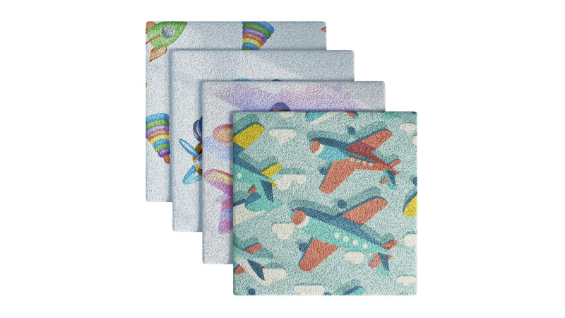Kids Carpet Set 44 3D Model .c4d .max .obj .3ds .fbx .stl .blend 