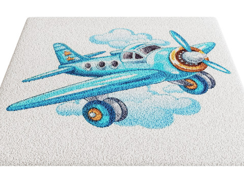 Kids Carpet Set 44 3D Model