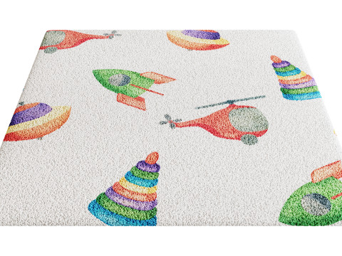 Kids Carpet Set 44 3D Model