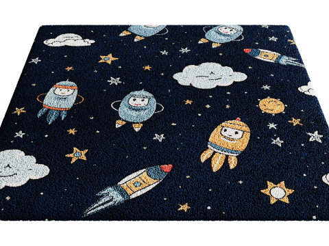Kids Carpet Set 45 3D Model