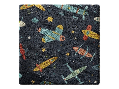 Kids Carpet Set 46 3D Model
