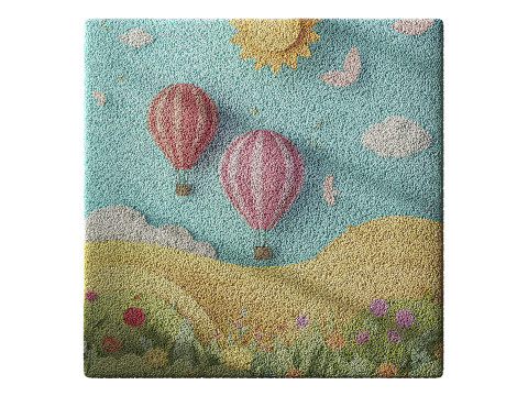 Kids Carpet Set 46 3D Model
