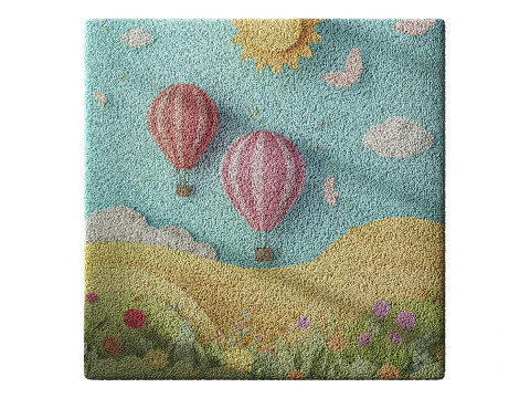 Kids Carpet Set 46 3D Model
