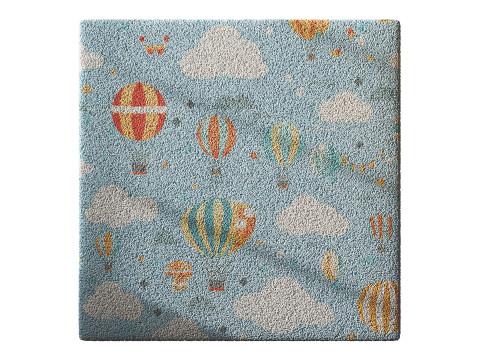 Kids Carpet Set 46 3D Model