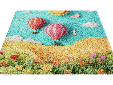 Kids Carpet Set 46 3D Model