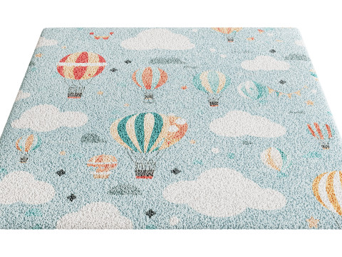 Kids Carpet Set 46 3D Model
