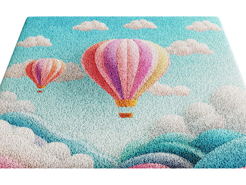 어린이 카펫 세트 47 3D 모델