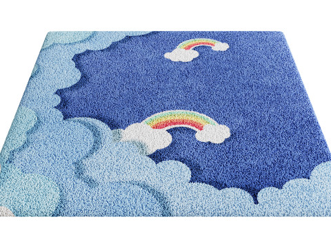 어린이 카펫 세트 47 3D 모델